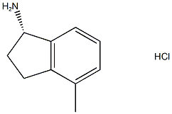 (S)-4-Methyl-2,3-dihydro-1H-inden-1-amine hydrochloride Struktur