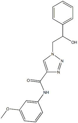 1-(2-hydroxy-2-phenylethyl)-N-(3-methoxyphenyl)-1H-1,2,3-triazole-4-carboxamide Struktur