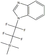 1-(1,1,2,2-tetrafluoro-2-(trimethylsilyl)ethyl)-1H-benzimidazole Struktur