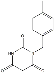 1-[(4-methylphenyl)methyl]-1,3-diazinane-2,4,6-trione Struktur