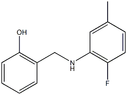 2-{[(2-fluoro-5-methylphenyl)amino]methyl}phenol Struktur