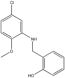 2-{[(5-chloro-2-methoxyphenyl)amino]methyl}phenol Struktur