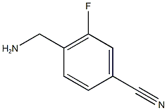 4-(aminomethyl)-3-fluorobenzonitrile Struktur