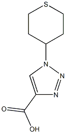 1-(Tetrahydro-thiopyran-4-yl)-
1H-[1,2,3]triazole-4-carboxylic acid Struktur