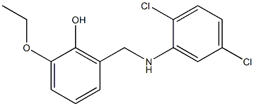 2-{[(2,5-dichlorophenyl)amino]methyl}-6-ethoxyphenol Struktur