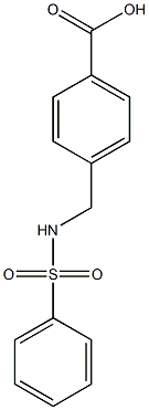 4-(benzenesulfonamidomethyl)benzoic acid Struktur