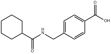 4-[(cyclohexylformamido)methyl]benzoic acid Struktur