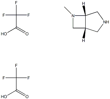 (1r,5s)-6-methyl-3,6-diazabicyclo[3.2.0]heptane: bis(trifluoroacetic acid) Struktur