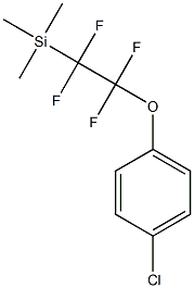 (2-(4-chlorophenoxy)-1,1,2,2-tetrafluoroethyl)trimethylsilane Struktur