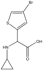 (4-bromo-2-thienyl)(cyclopropylamino)acetic acid Struktur