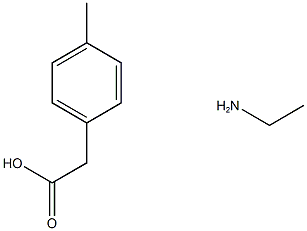 (4-methylphenyl)acetic acid - ethanamine (1:1) Struktur