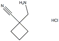 1-(aminomethyl)cyclobutanecarbonitrile hcl Struktur