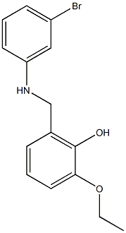 2-{[(3-bromophenyl)amino]methyl}-6-ethoxyphenol Struktur