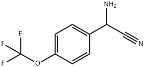 amino[4-(trifluoromethoxy)phenyl]acetonitrile Struktur