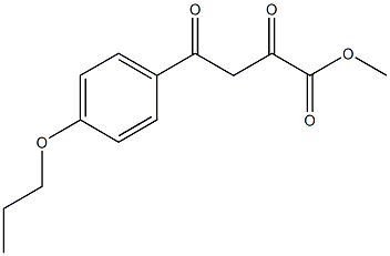 methyl 2,4-dioxo-4-(4-propoxyphenyl)butanoate Struktur