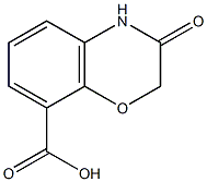 3-oxo-3,4-dihydro-2H-1,4-benzoxazine-8-carboxylic acid Struktur