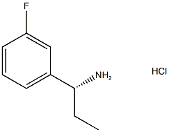 (1R)-1-(3-fluorophenyl)propan-1-amine hydrochloride Struktur