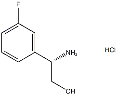 (2S)-2-amino-2-(3-fluorophenyl)ethan-1-ol hydrochloride Struktur