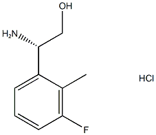 (2S)-2-amino-2-(3-fluoro-2-methylphenyl)ethan-1-ol hydrochloride Struktur