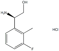 (2R)-2-amino-2-(3-fluoro-2-methylphenyl)ethan-1-ol hydrochloride Struktur