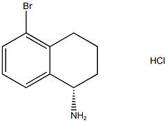 (1S)-5-bromo-1,2,3,4-tetrahydronaphthalen-1-amine hydrochloride Struktur