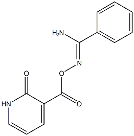 (Z)-[amino(phenyl)methylidene]amino 2-oxo-1,2-dihydropyridine-3-carboxylate Struktur