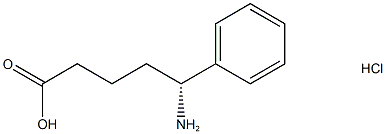 (5R)-5-amino-5-phenylpentanoic acid hydrochloride Struktur