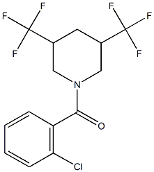 1-(2-chlorobenzoyl)-3,5-bis(trifluoromethyl)piperidine Struktur