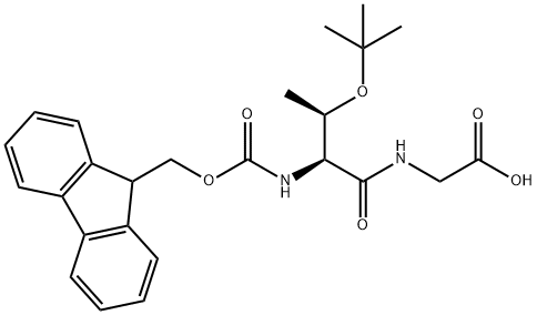 (9H-Fluoren-9-yl)MethOxy]Carbonyl Thr(tBu)-Gly-OH Struktur