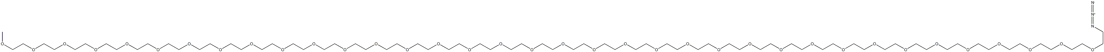 PEG-Azide,  O-(2-Azidoethyl)-Oμ-methylpolyethylene  glycol Struktur