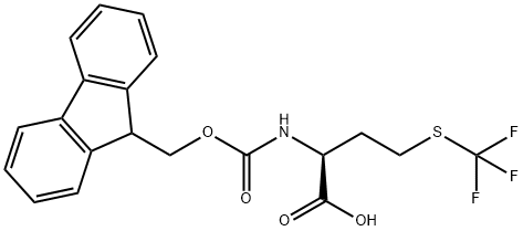 (9H-Fluoren-9-yl)MethOxy]Carbonyl Met(CF3)-OH Struktur