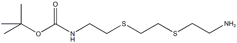 1-(t-Butyloxycarbonyl-amino)-3,6-dithio-8-octaneamine hydrochloride Struktur