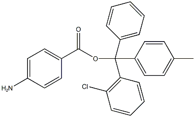 4-AMINOBENZOIC ACID-2-CHLOROTRITYL RESIN Struktur