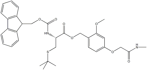 Fmoc-L-Cys(S-tBu)-AC TG Struktur