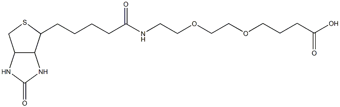 alpha-Biotin-omega-carboxy poly(ethylene glycol) (PEG-MW 10.000 Dalton) Struktur