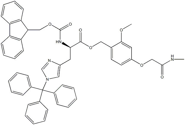 Fmoc-D-His(Trt)-AC TG Struktur