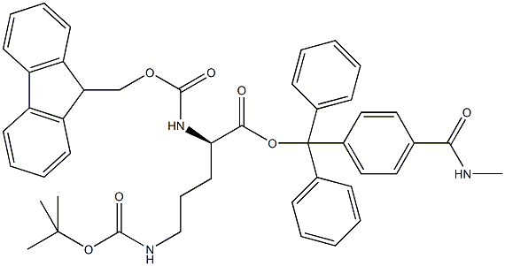 Fmoc-D-Orn(Boc)-Trt TG Struktur