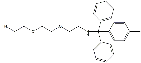 O-BIS-(AMINOETHYL)ETHYLENE GLYCOL TRITYL RESIN Struktur