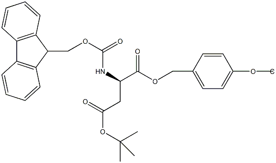 Fmoc-D-Asp(tBu)-Wang TG Struktur