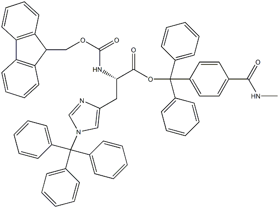 Fmoc-L-His(Trt)-Trt TG Struktur