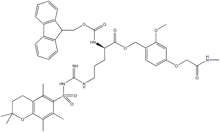 Fmoc-D-Arg(Pmc)-AC TG Struktur