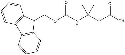 Fmoc-3-amino-3-methyl-butyric acid Struktur