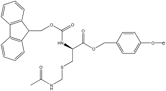 Fmoc-D-Cys(Acm)-Wang TG Struktur