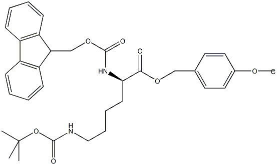 Fmoc-D-Lys(Boc)-Wang TG Struktur