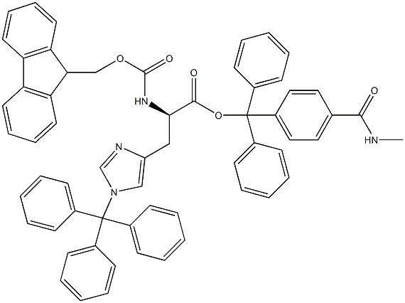 Fmoc-D-His(Trt)-Trt TG Struktur