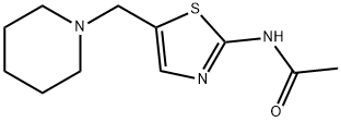 N-[5-(piperidin-1-ylmethyl)-1,3-thiazol-2-yl]acetamide Struktur