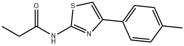 N-[4-(4-methylphenyl)-1,3-thiazol-2-yl]propanamide Struktur