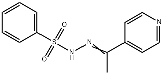 N-[(E)-1-pyridin-4-ylethylideneamino]benzenesulfonamide Struktur