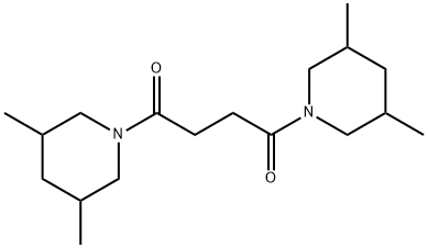 1,4-bis(3,5-dimethylpiperidin-1-yl)butane-1,4-dione Struktur