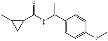 N-[1-(4-methoxyphenyl)ethyl]-2-methylcyclopropane-1-carboxamide Struktur